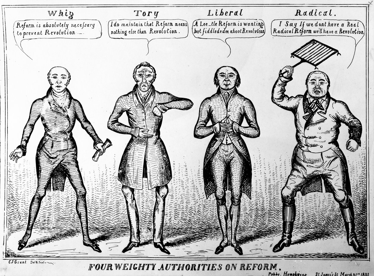 Four Weighty Authorities on Reform, 1831 by Charles Jameson Grant