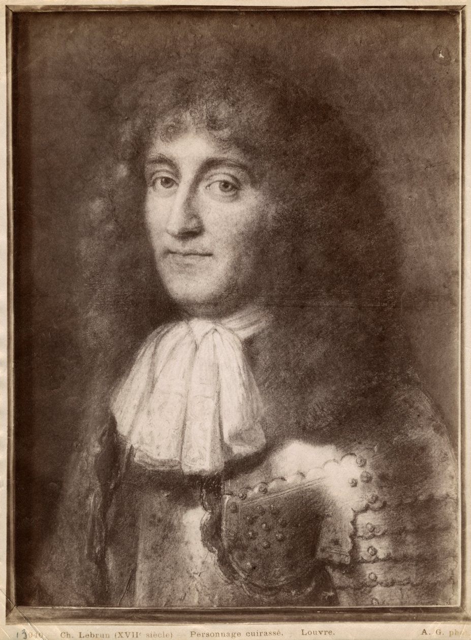 Portrait of a Man Wearing Armour by Charles Le Brun