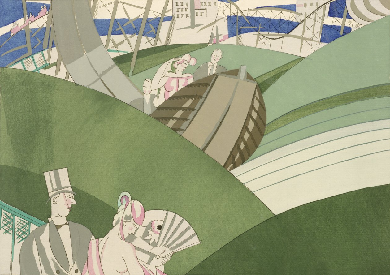 The Watershute at the Fair, c.1920 by Charles Martin