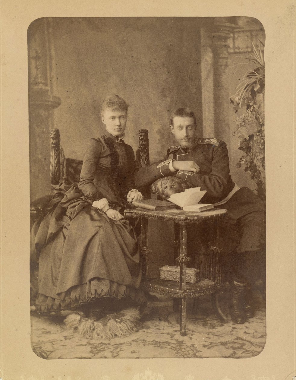 Grand Duke Constantine Constantinovich of Russia and Grand Duchess Elizaveta Mavrikievna of Russia by Charles Bergamasco