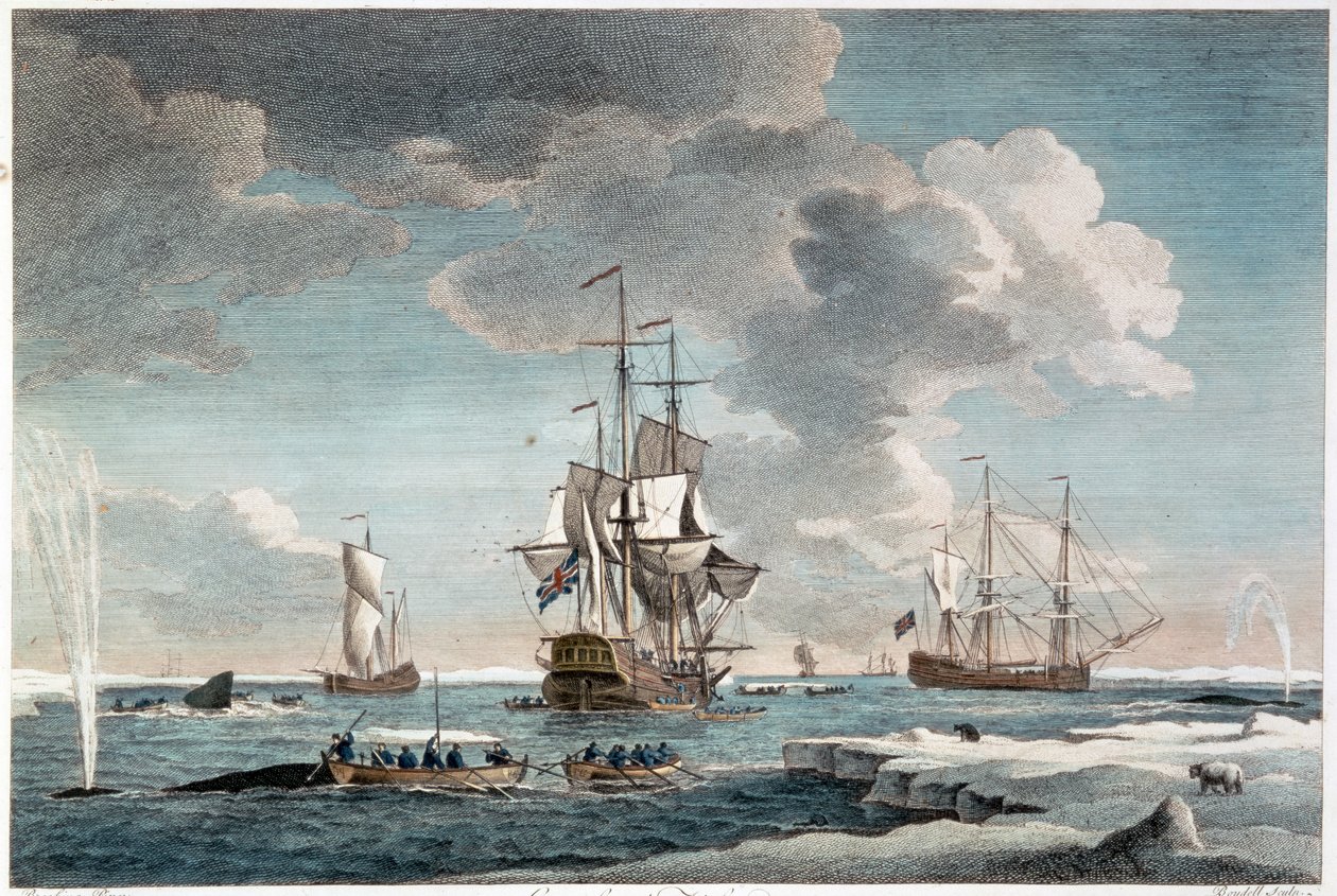 Greenland Fishery, Engraved by John Boydell, 1754 by Charles (after) Brooking