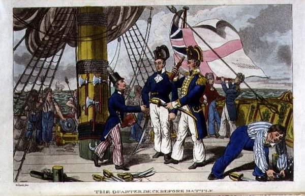 The Quarter Deck before Battle, from 
