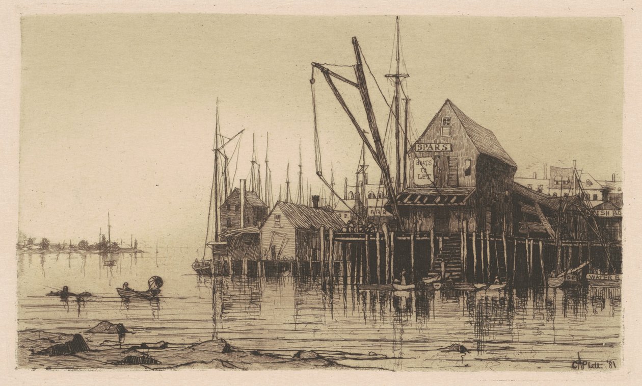 Old Boat-House by Charles A. Platt