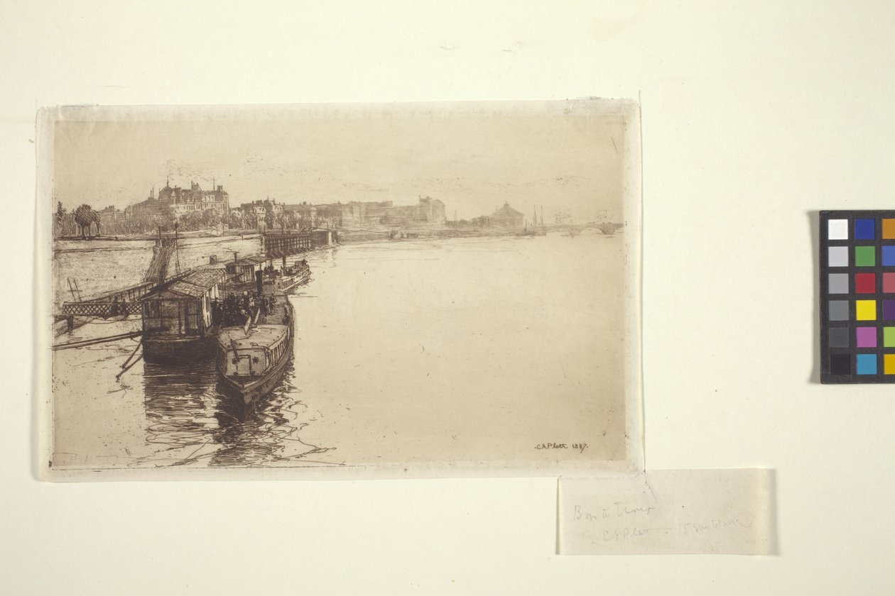 Passenger Boats on the Seine by Charles Adams Platt