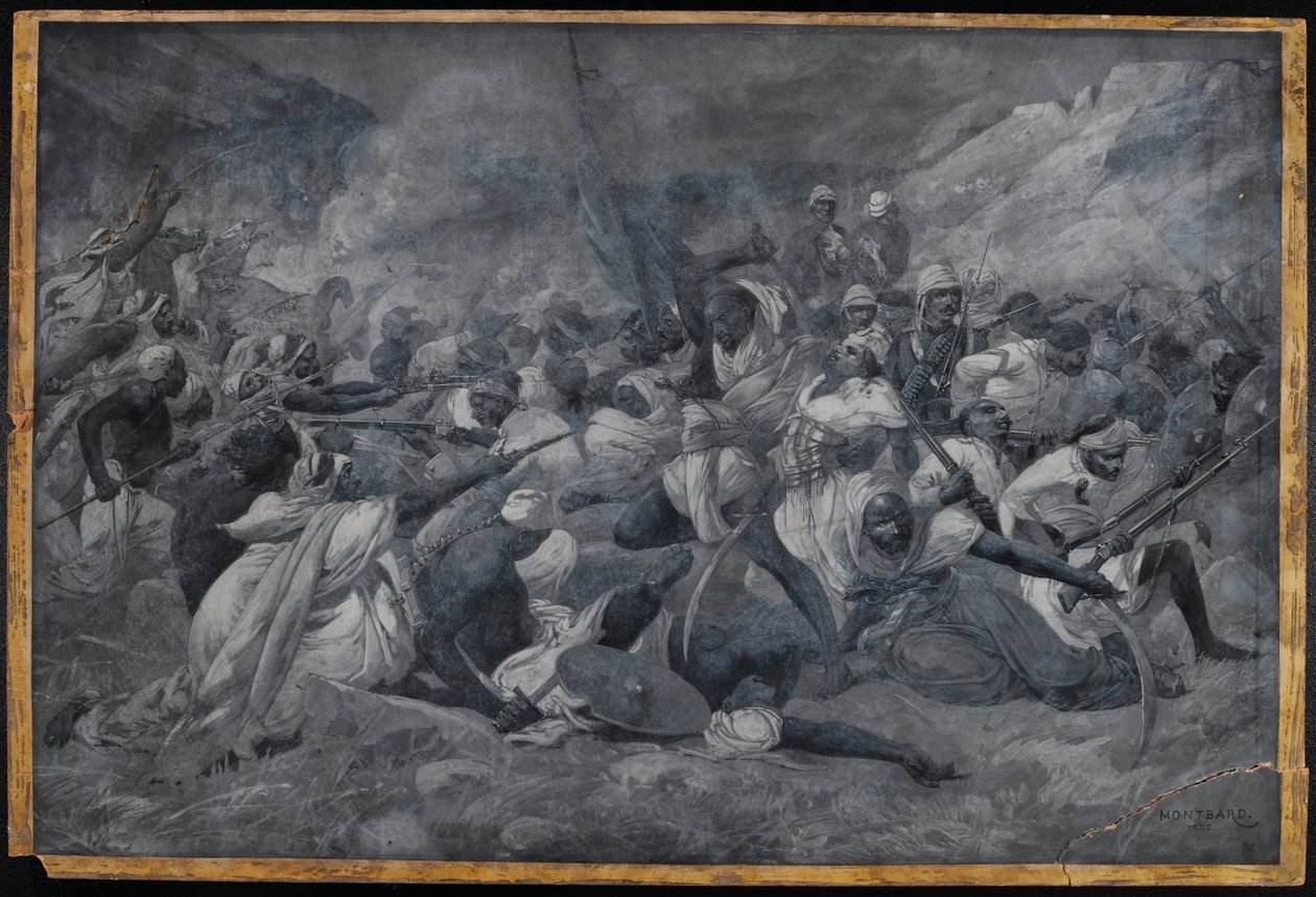The defeat of the Egyptian Army under Hicks Pasha by the forces of the ...