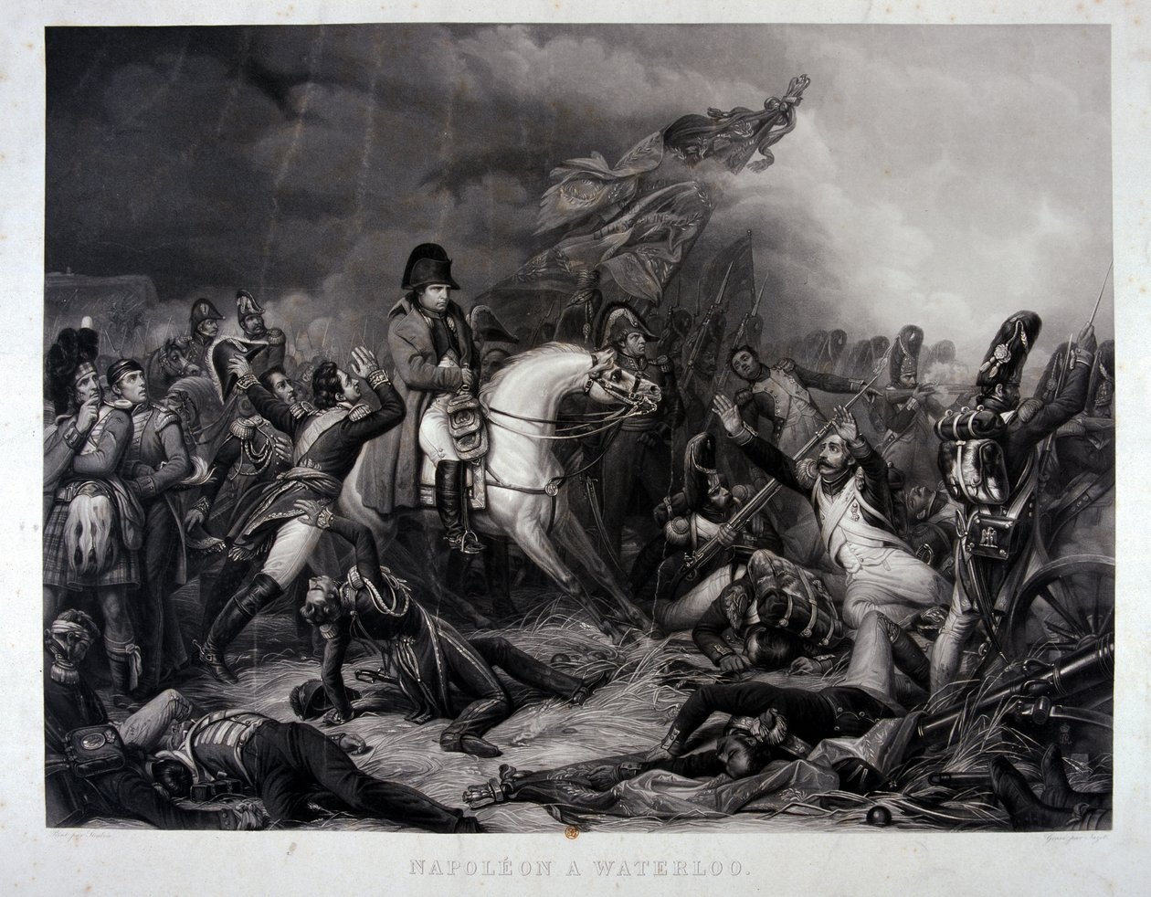 Napoleon at the Battle of Waterloo by Carl von Steuben