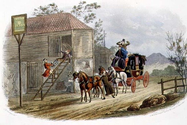 A Lazy Horsekeeper for the Mail, Engraved by R.G. Reeve by Charles B. (after) Newhouse