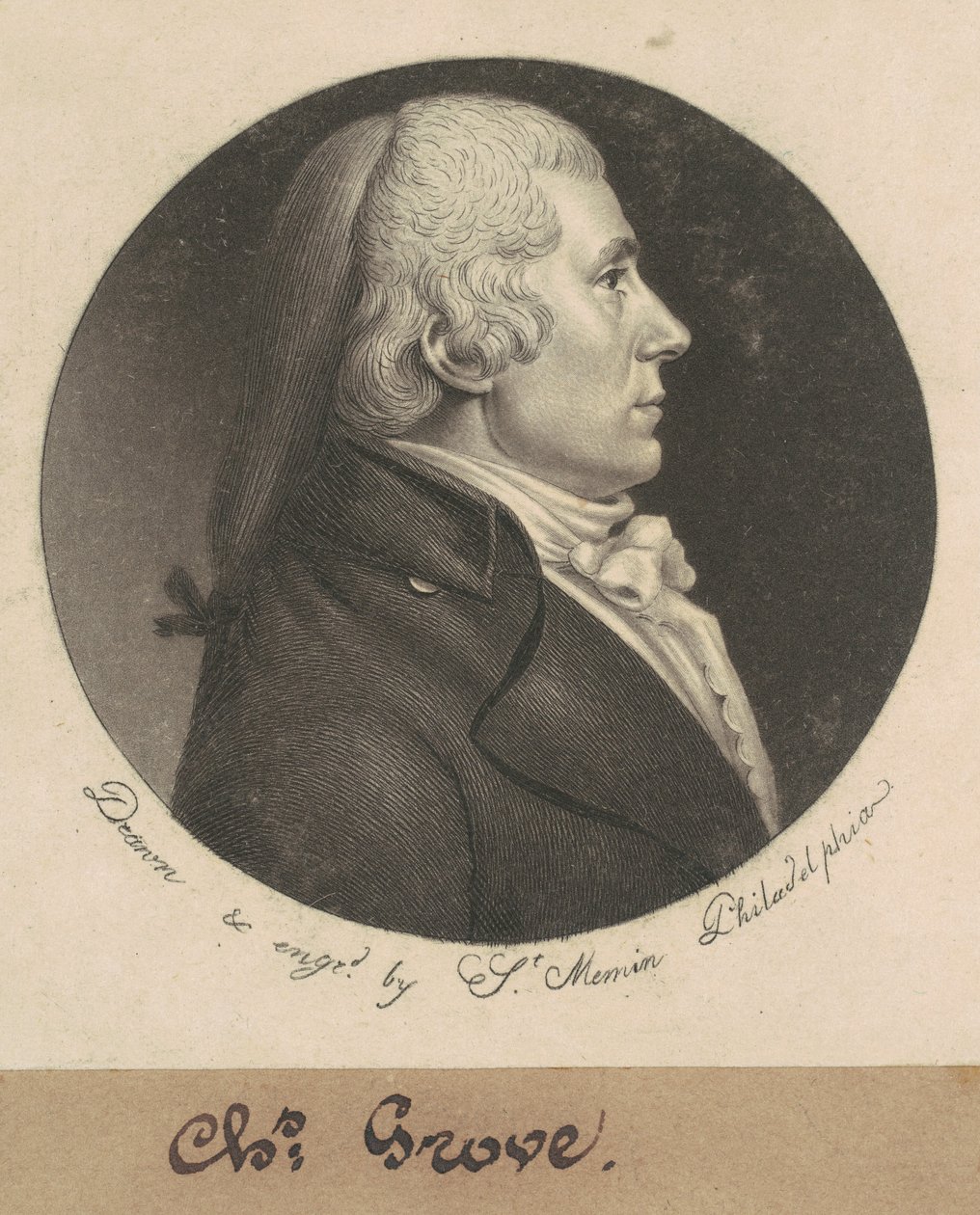 Charles Grove by Charles B. J. Févret de Saint Mémin