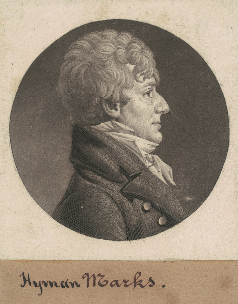 Hyman Marks by Charles B. J. Févret de Saint Mémin