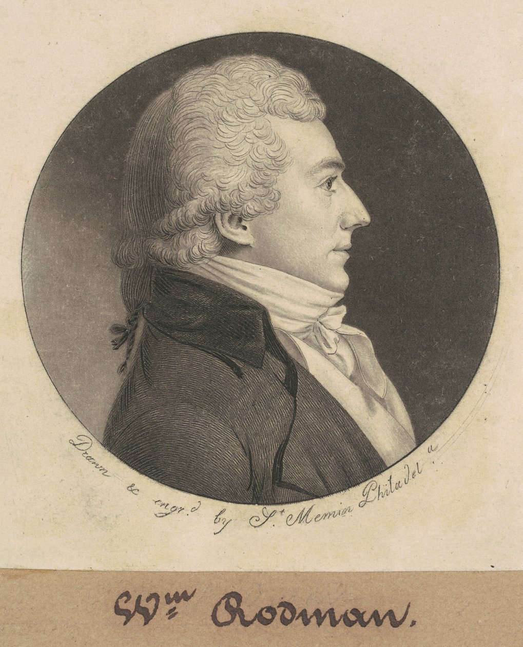 John Rodman by Charles B. J. Févret de Saint Mémin