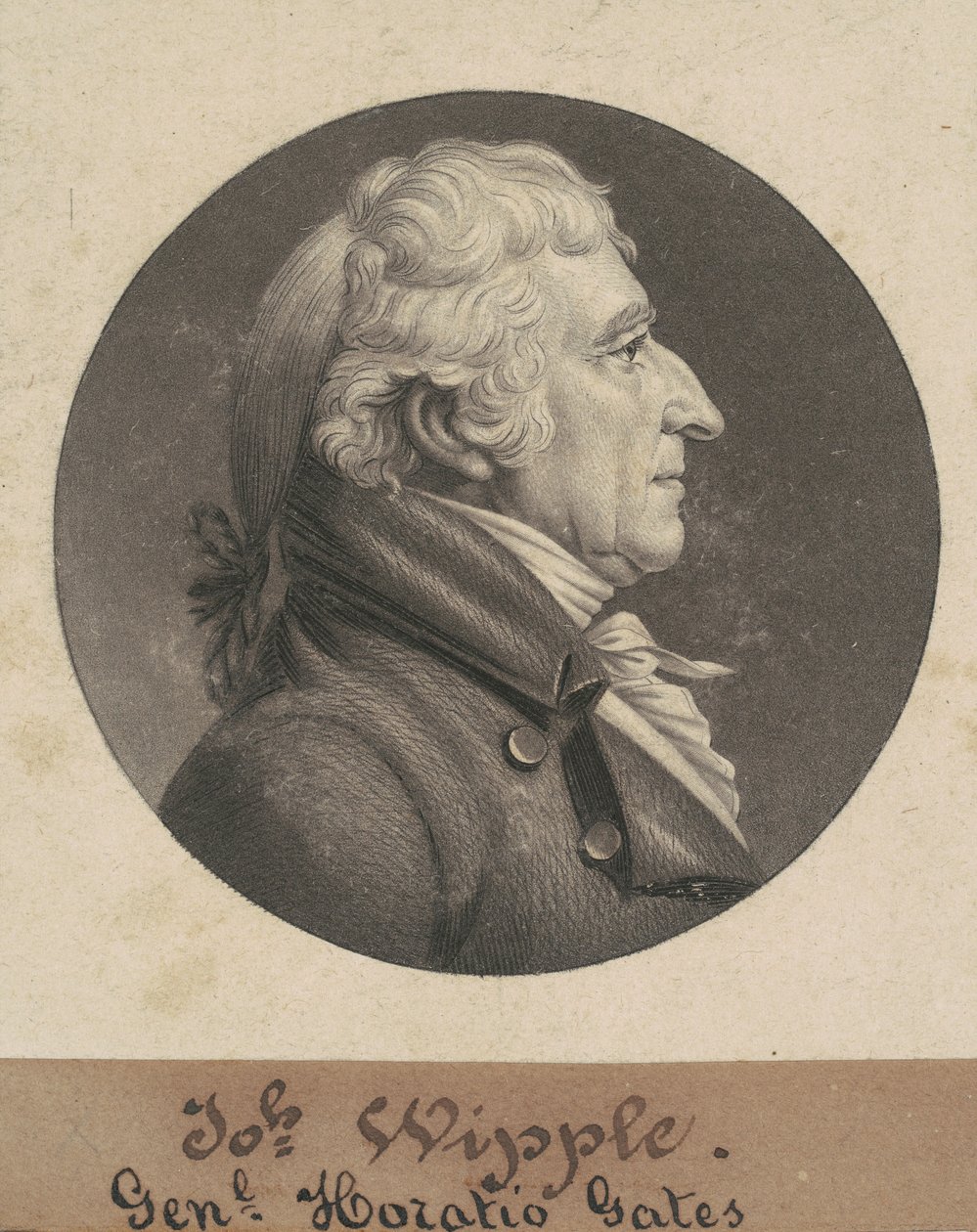 Joseph Whipple by Charles B. J. Févret de Saint Mémin