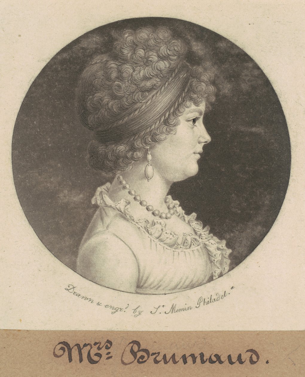 Mrs. Brumaud by Charles B. J. Févret de Saint Mémin