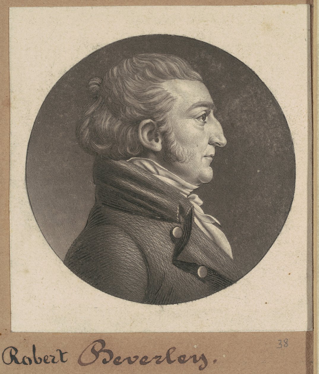 Robert Beverley IV by Charles B. J. Févret de Saint Mémin