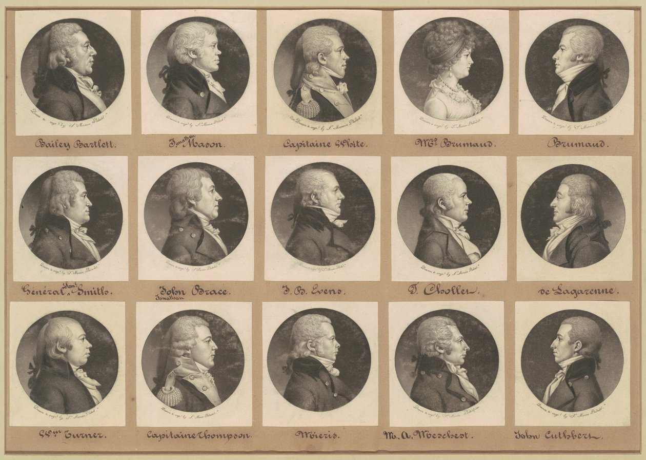 Saint-Mémin Collection of Portraits, Group 16 by Charles B. J. Févret de Saint Mémin