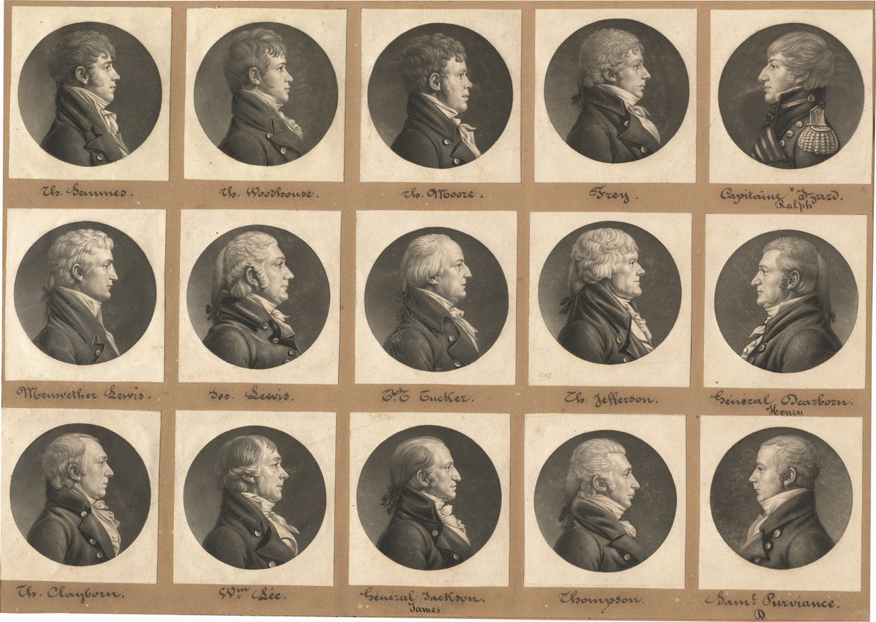 Saint-Mémin Collection of Portraits, Group 31 by Charles B. J. Févret de Saint Mémin