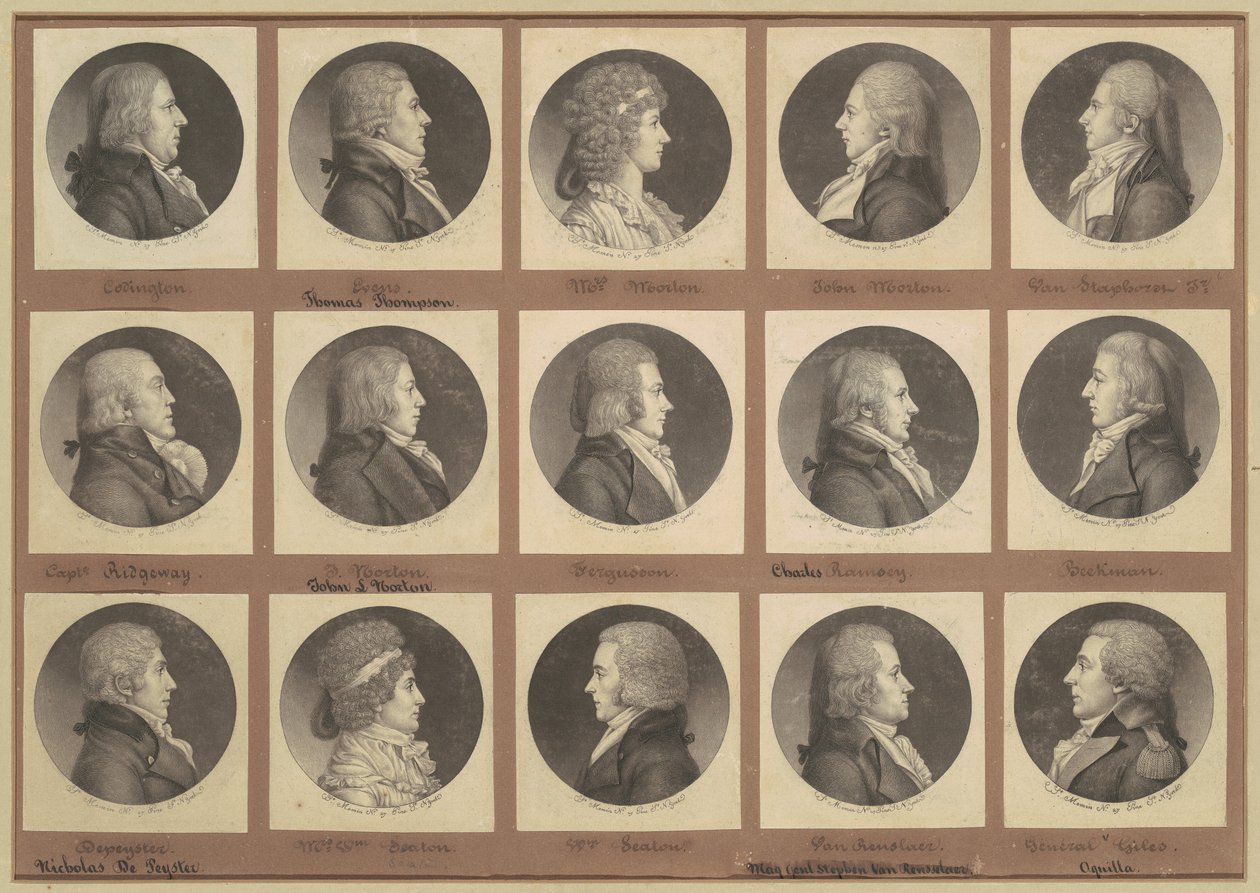 Saint-Mémin Collection of Portraits, Group 6 by Charles B. J. Févret de Saint Mémin