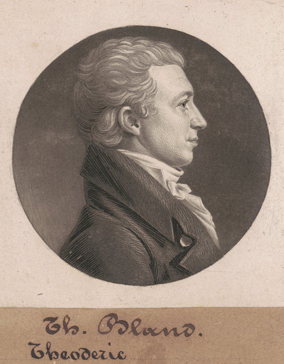 Theodorick Bland by Charles B. J. Févret de Saint Mémin