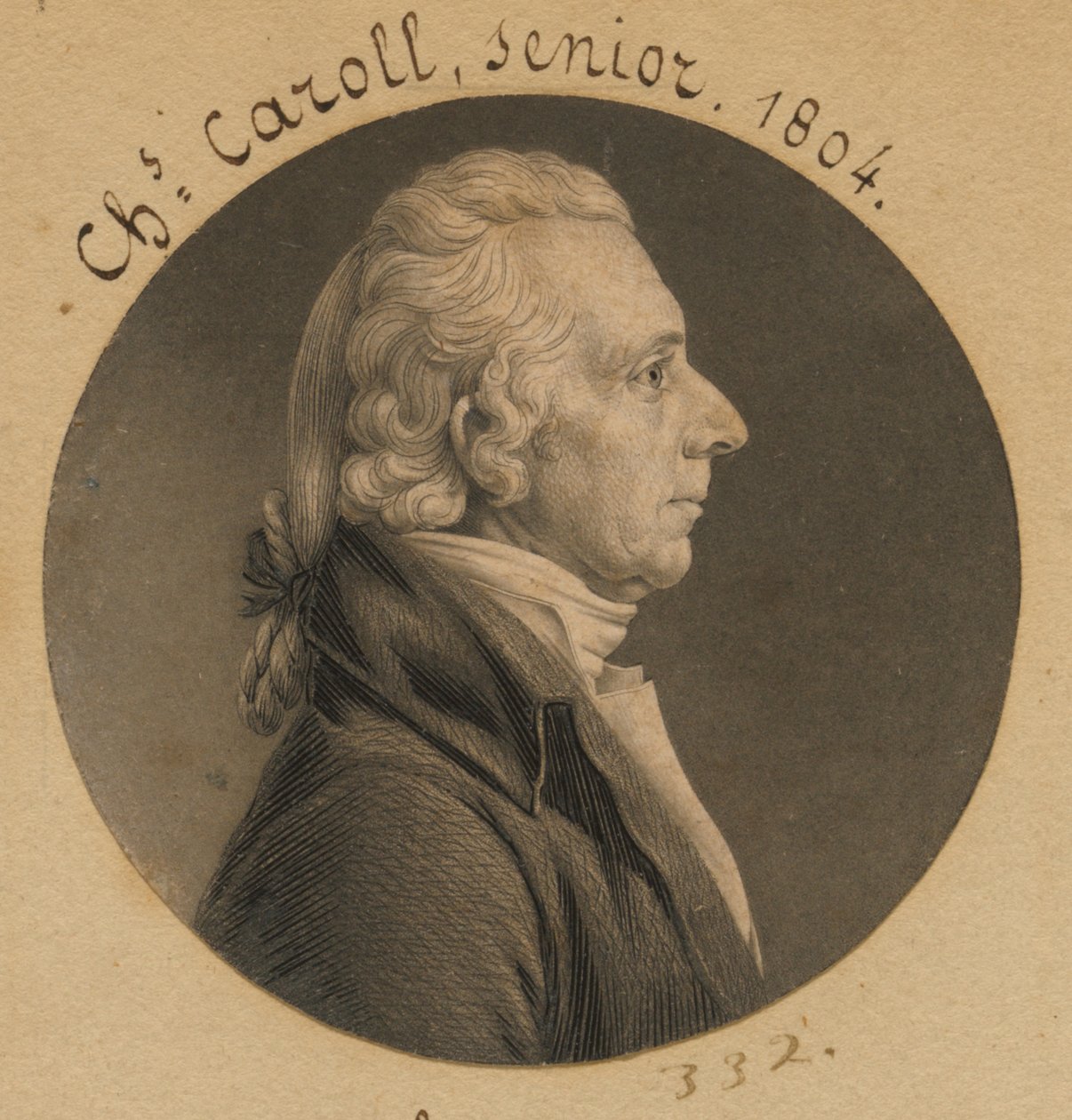 Charles Carroll by Charles Balthazar Julien Févret de Saint-Mémin