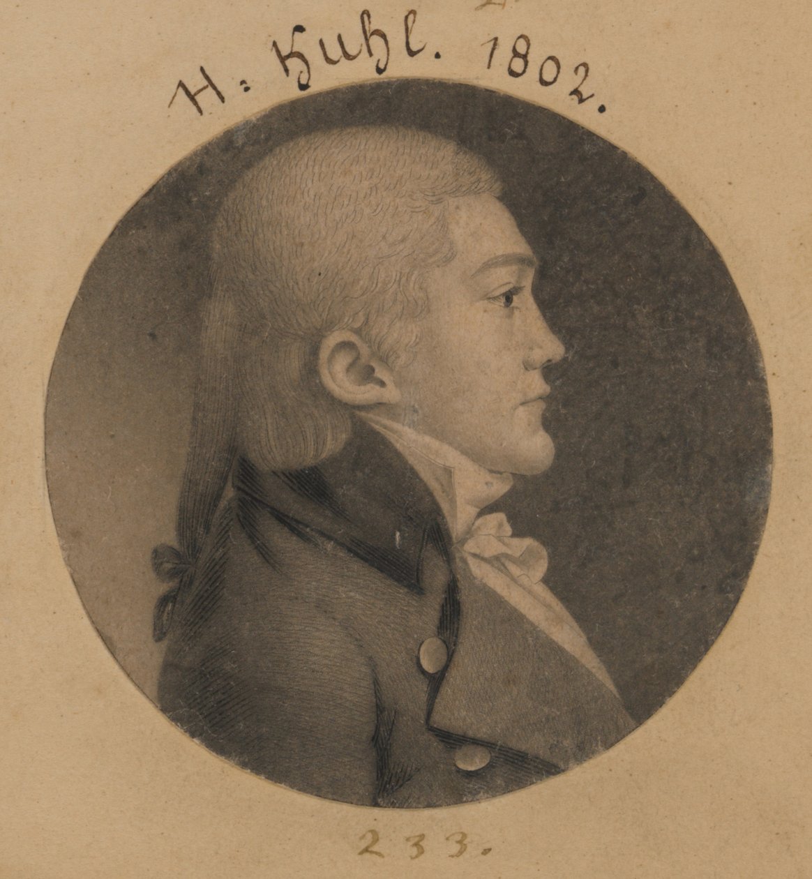 Henry Kuhl by Charles Balthazar Julien Févret de Saint-Mémin