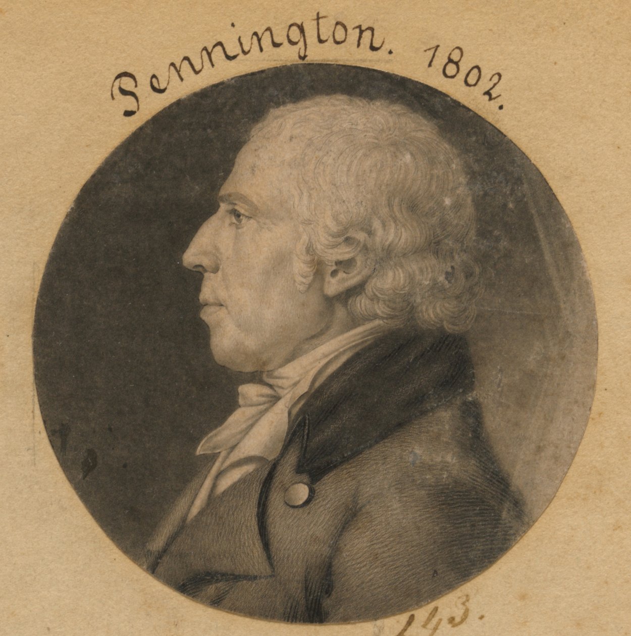 Isaac Penington by Charles Balthazar Julien Févret de Saint-Mémin