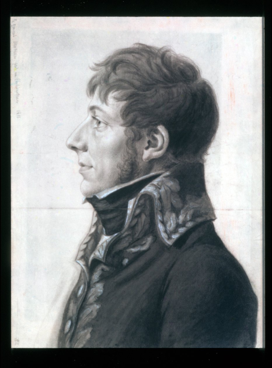 Jean-Victor Moreau by Charles Balthazar Julien Févret de Saint-Mémin