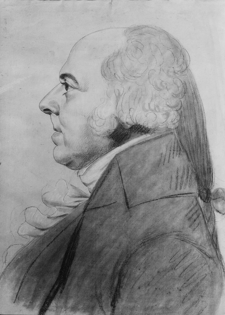 John Adams by Charles Balthazar Julien Févret de Saint-Mémin