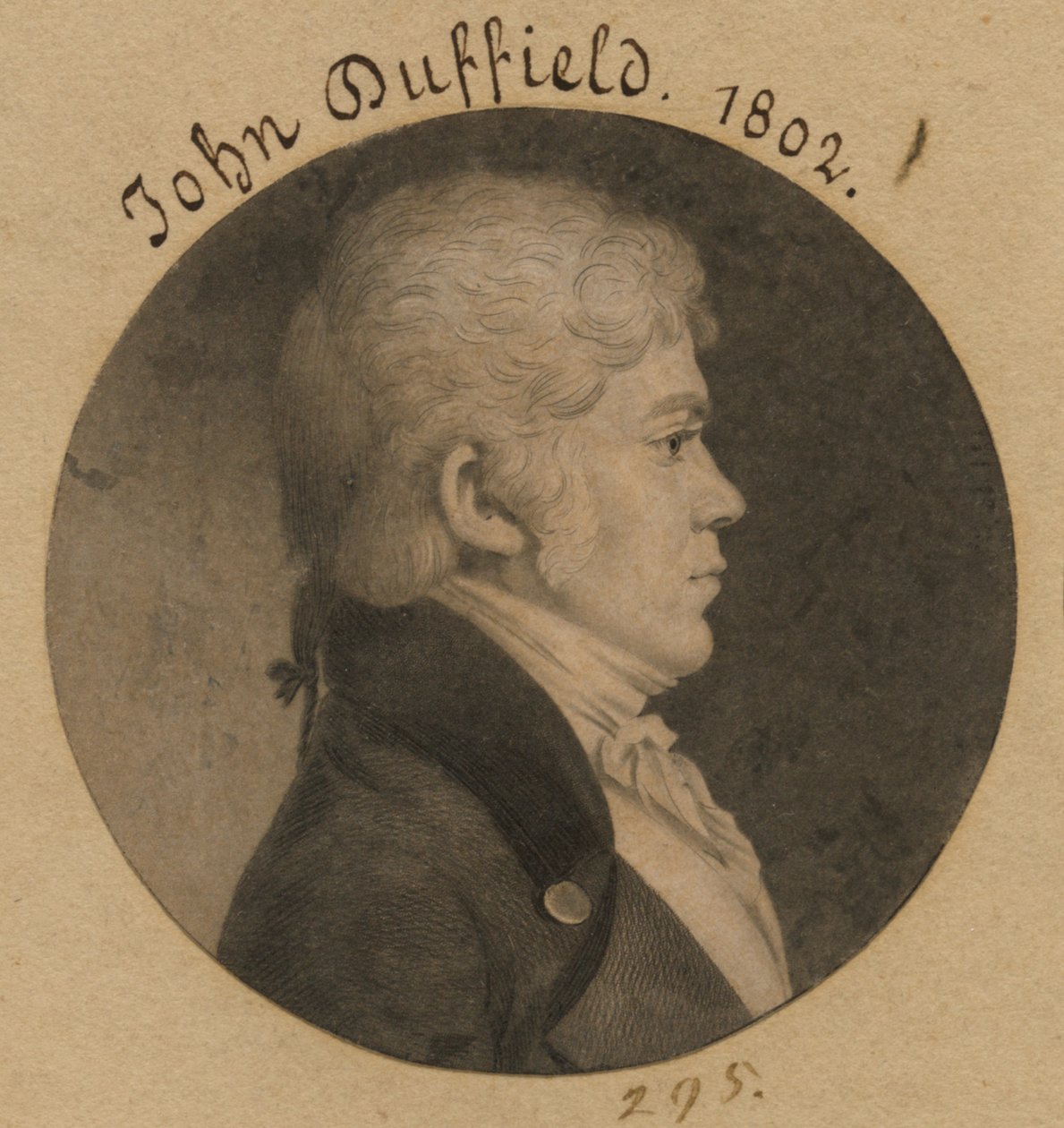 John Duffield by Charles Balthazar Julien Févret de Saint-Mémin