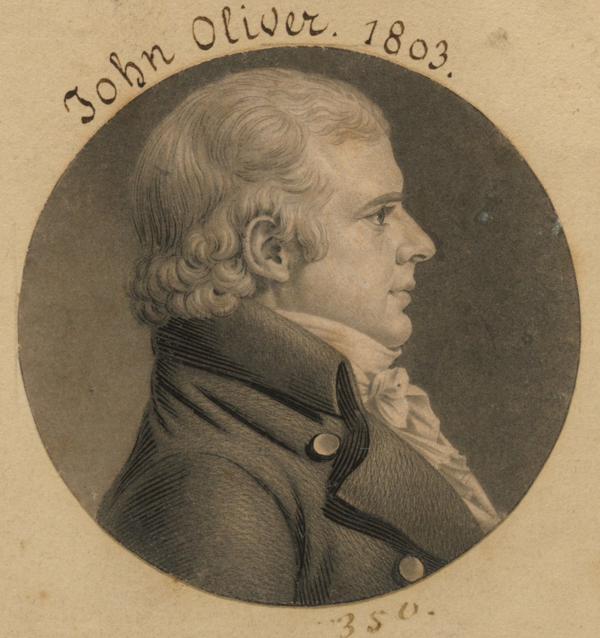 John Oliver by Charles Balthazar Julien Févret de Saint-Mémin