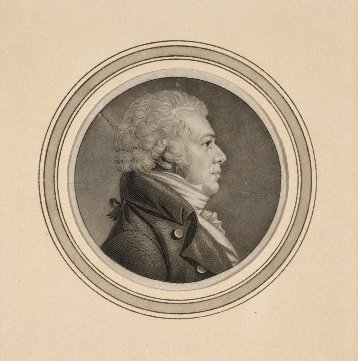 John Samuel Sherburne by Charles Balthazar Julien Févret de Saint-Mémin
