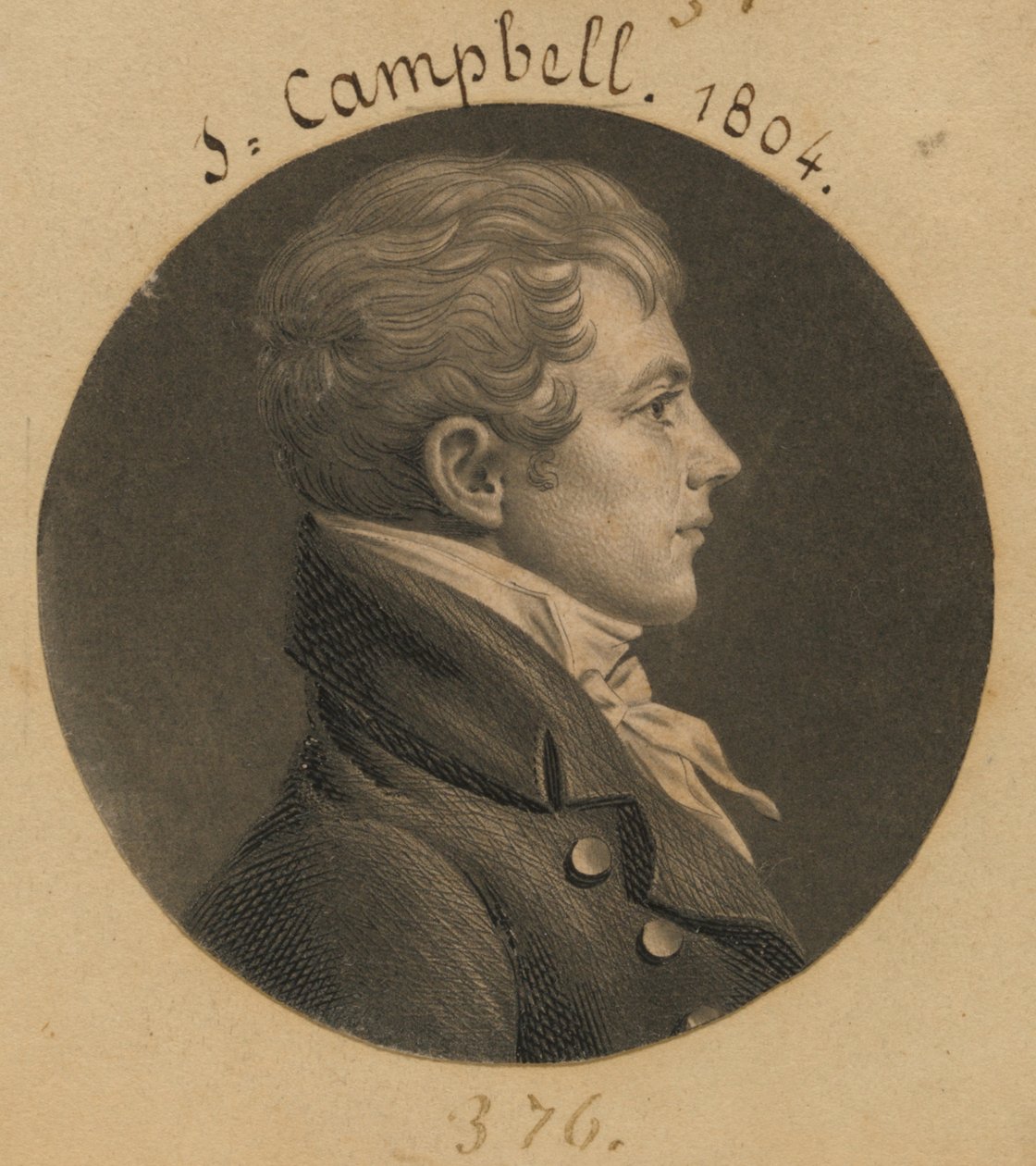 Levin Hicks Campbell by Charles Balthazar Julien Févret de Saint-Mémin