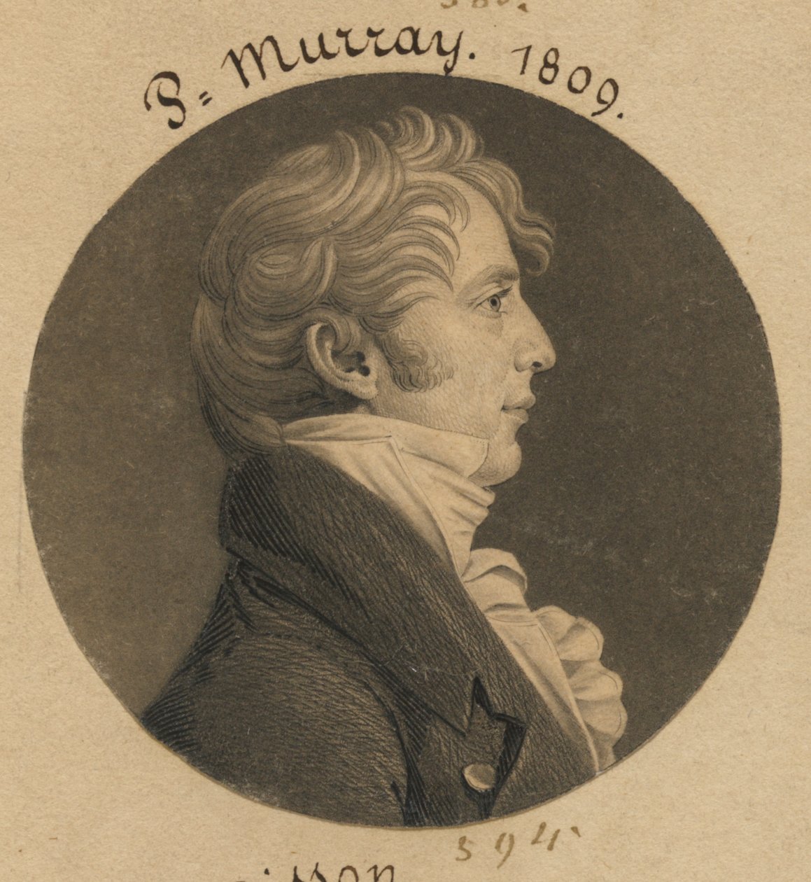 Philip Norborne Nicholas by Charles Balthazar Julien Févret de Saint-Mémin