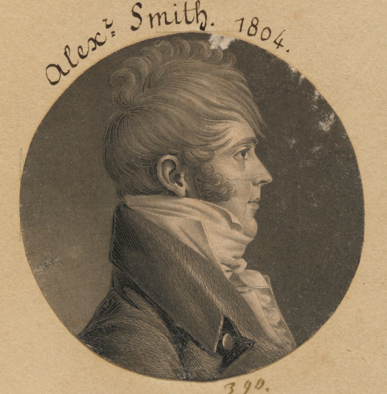 Possibly Alexander Smith by Charles Balthazar Julien Févret de Saint-Mémin