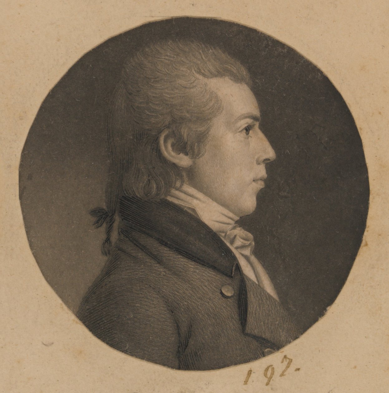 Unidentified Man by Charles Balthazar Julien Févret de Saint-Mémin