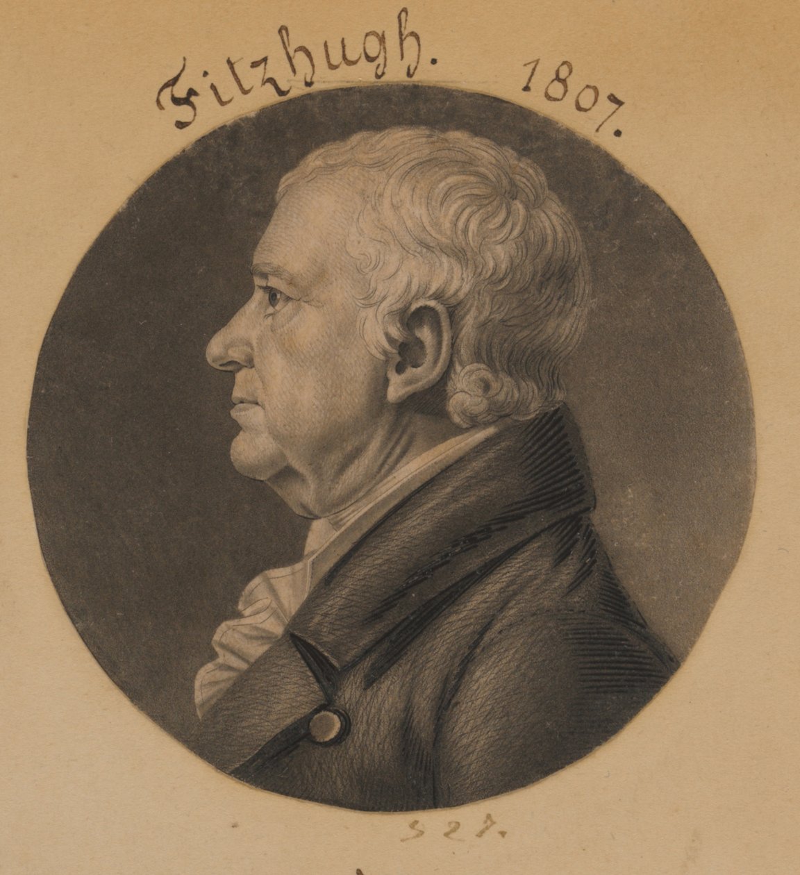 William Fitzhugh by Charles Balthazar Julien Févret de Saint-Mémin