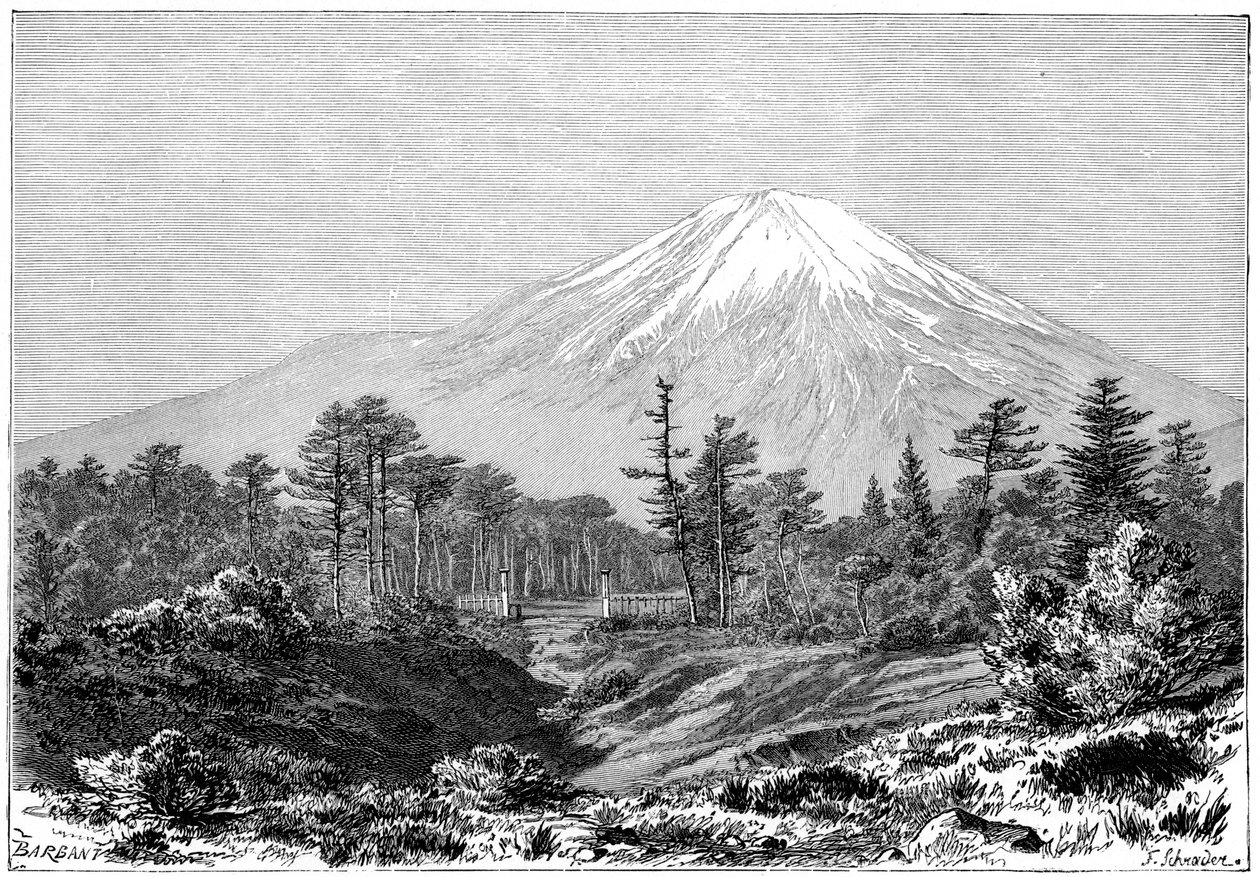 Mount Fuji, Japan by Charles Barbant