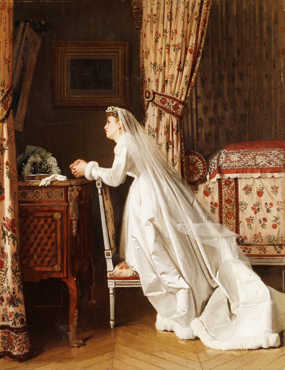 The Bride by Charles Baugniet