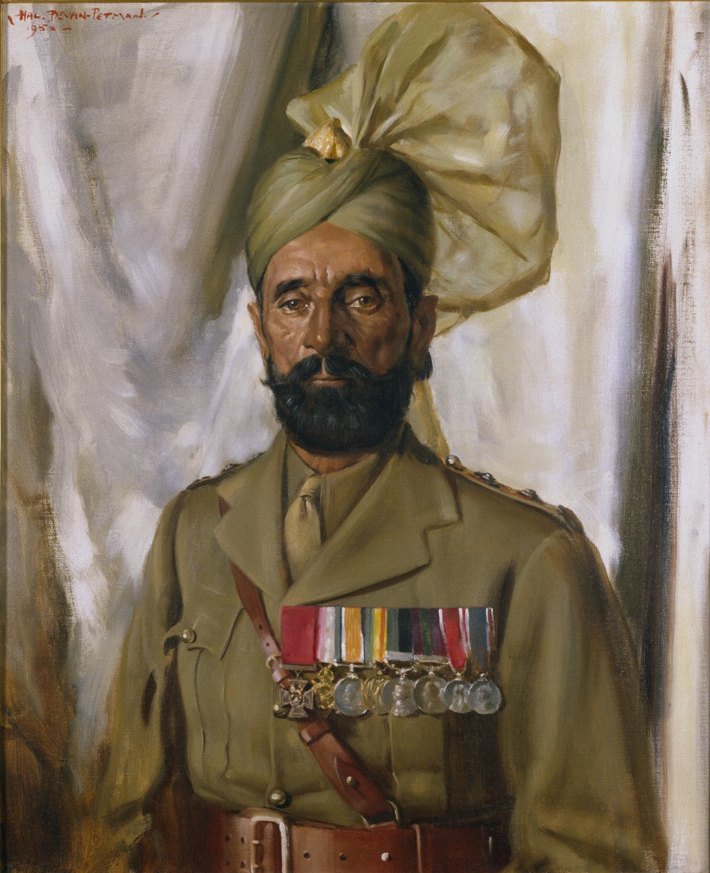 Subadar Khudadad Khan VC, 10th Baluch Regiment by Charles Bevan