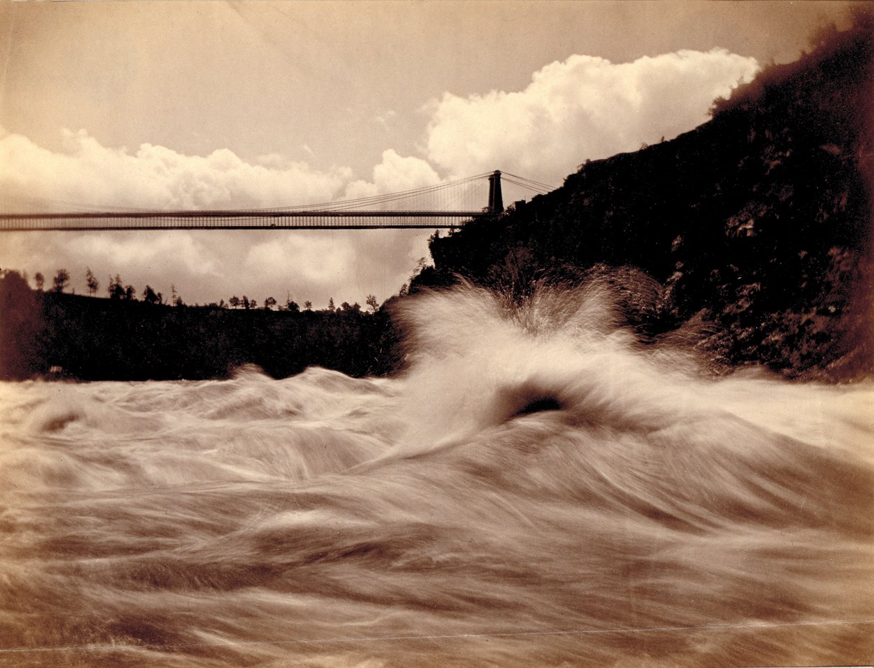The Rapids, Below the Suspension Bridge, c.1870 by Charles Bierstadt