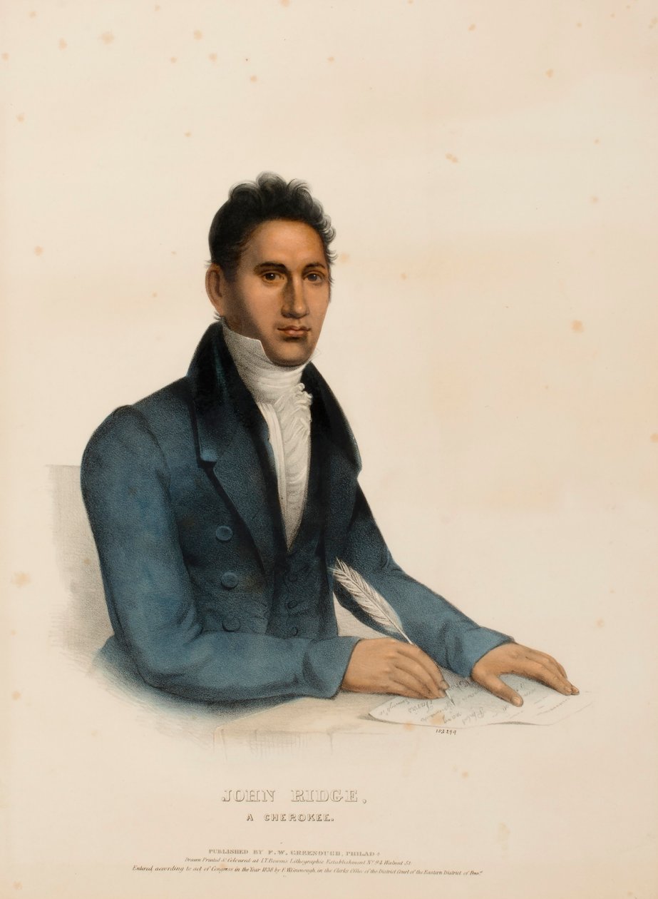 John Ridge, A Cherokee, from History of the Indian Tribes of North America