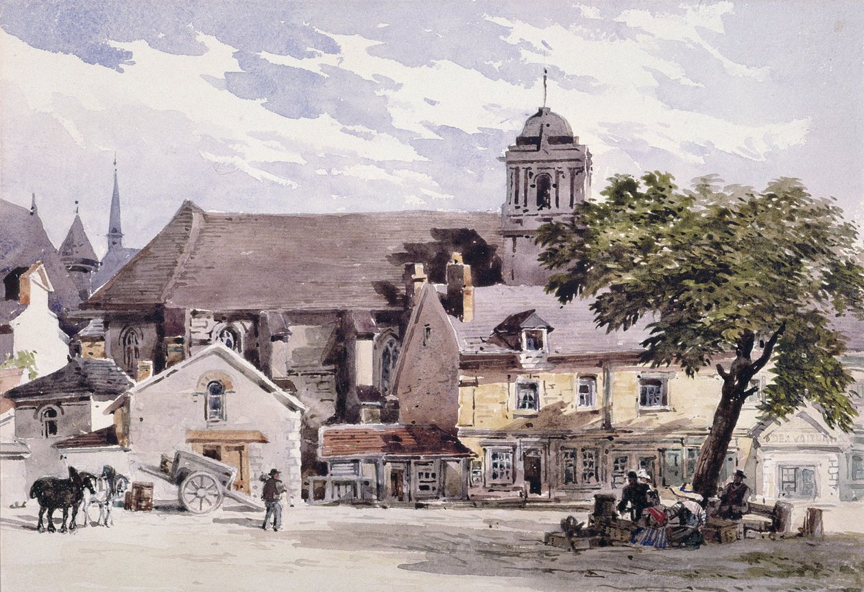 The Post House at Amboise by Charles Claude Pyne