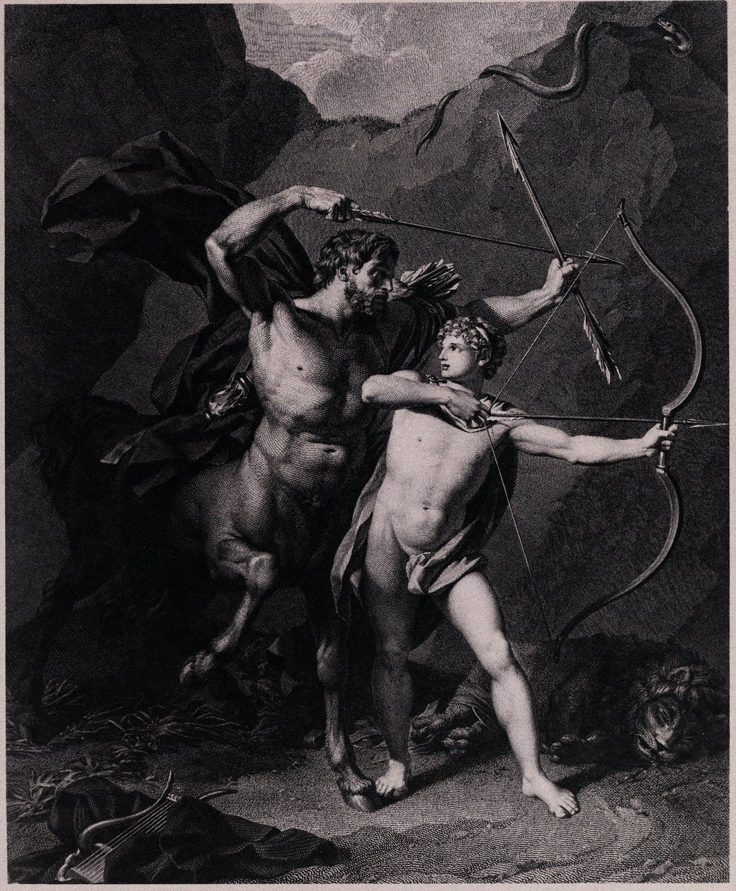 The Education of Achilles, 1794 by Charles Clément Bervic