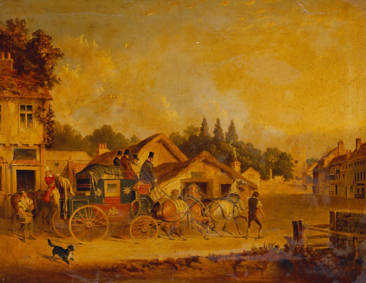 The Arrival of the York to London Royal Mail by Charles Cooper Henderson