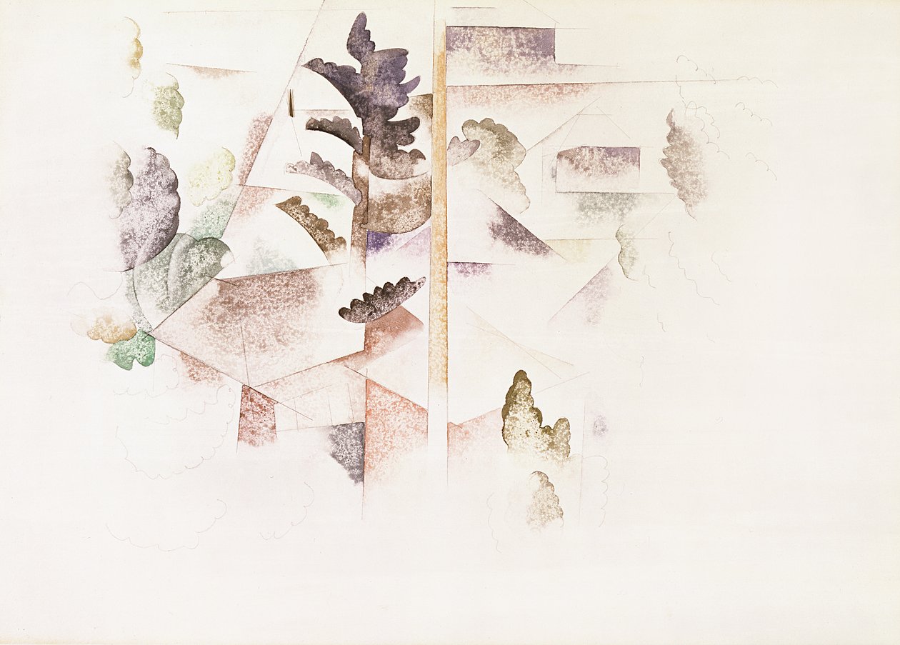 Bermuda, Trees and Architecture by Charles Demuth