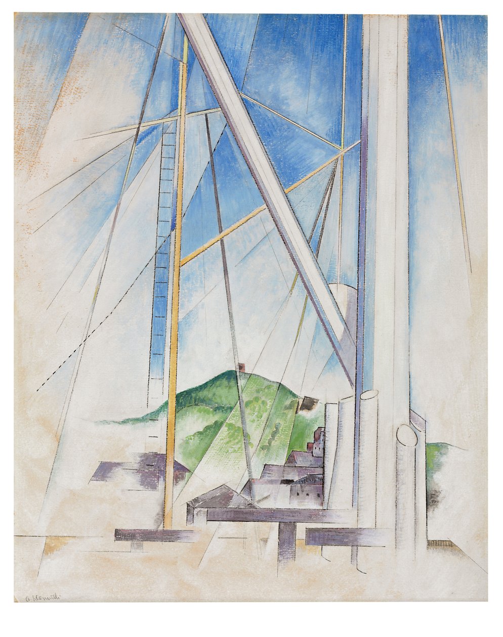 In the Key of Blue, c.1919 by Charles Demuth
