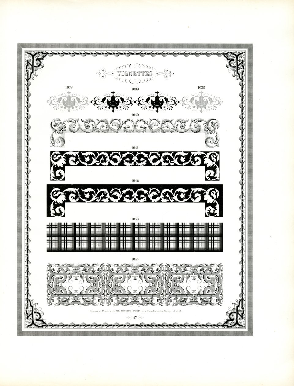 Elegant Vignettes for High-Quality Frame Printing by Charles Derriey