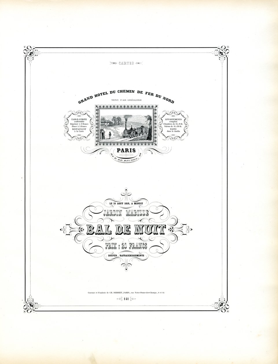 Hotel and Event Design Specimens by Charles Derriey