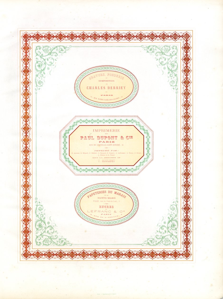 Model Sheet for Business Papers and Label Design by Charles Derriey