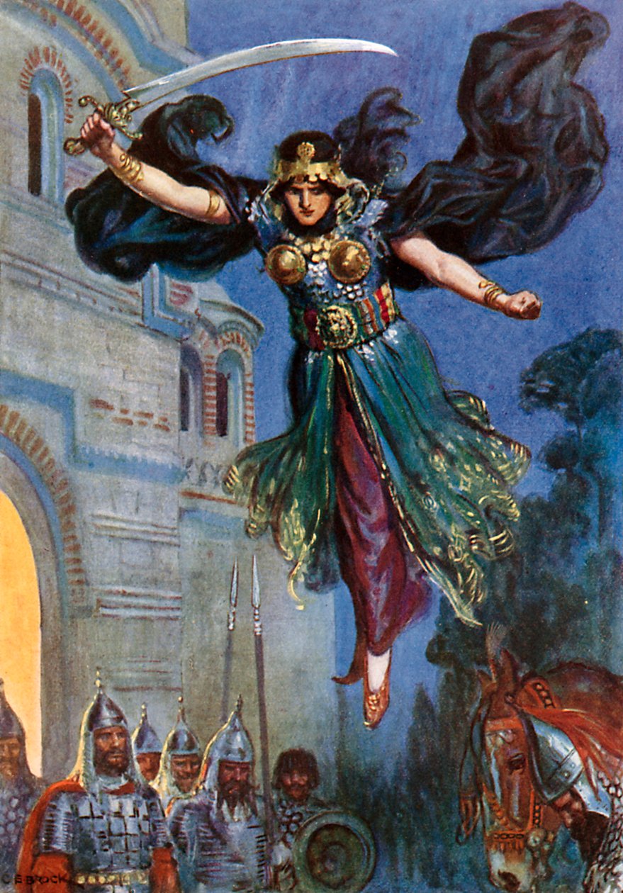 They all became motionless where they stood by Charles Edmund (after) Brock