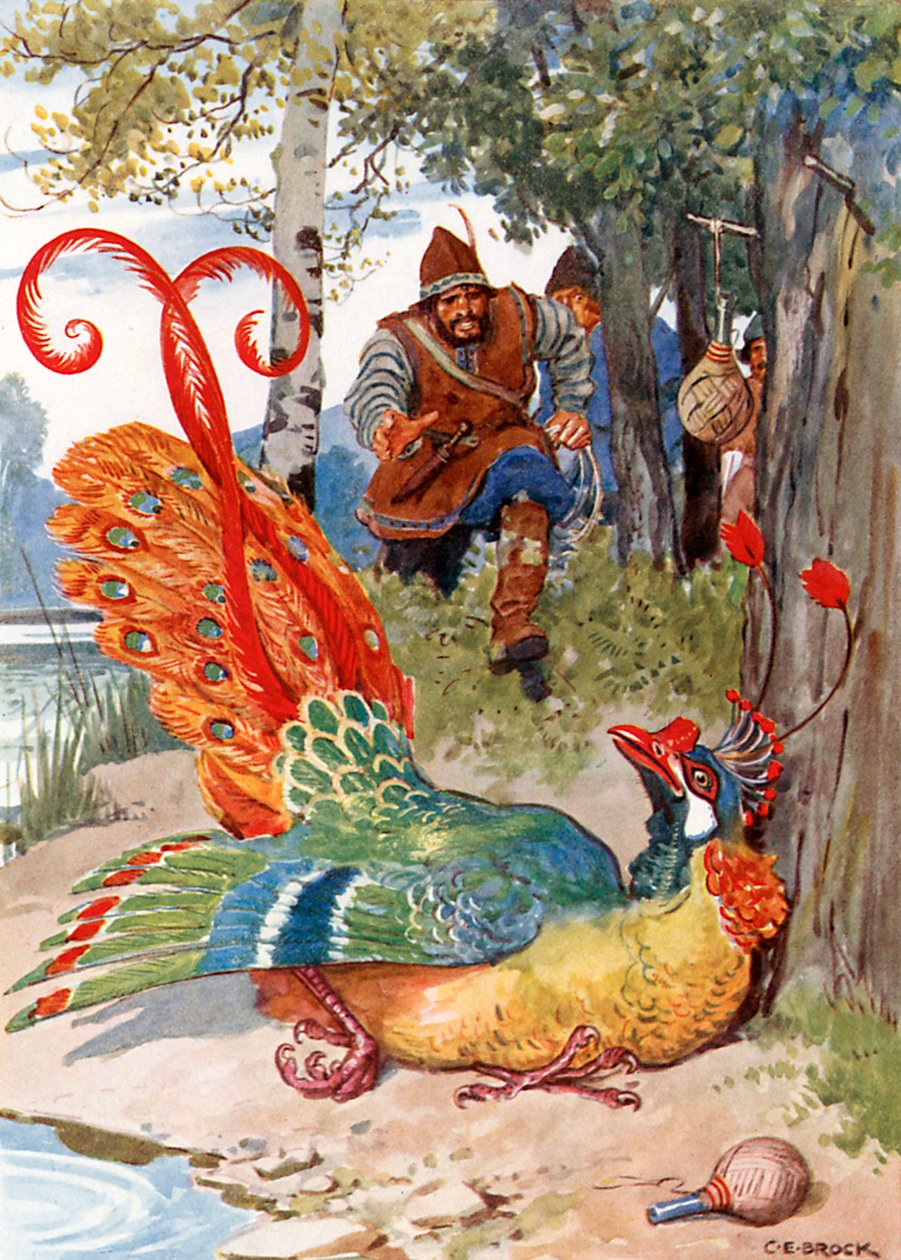 When he tried to fly he found his wings too heavy by Charles Edmund (after) Brock