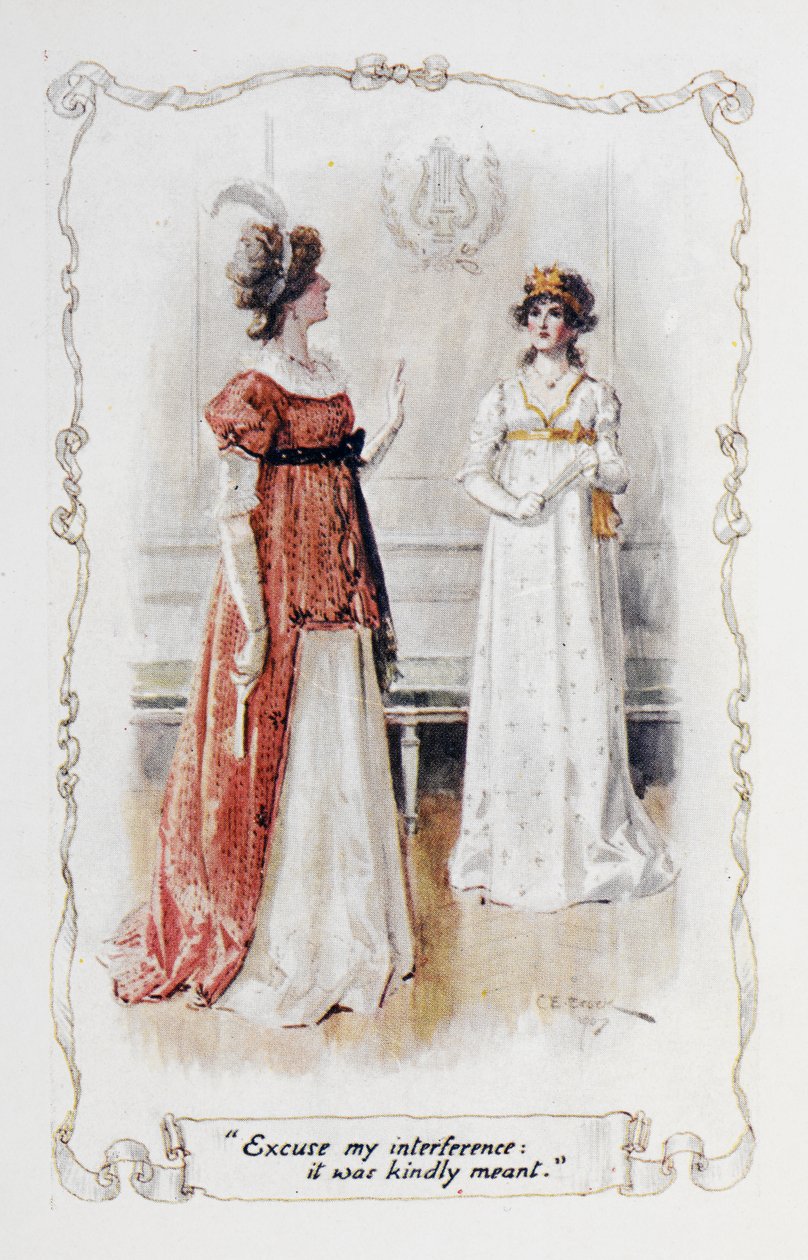 Excuse my interference, it was kindly meant, Georgina Darcy to Elizabeth Bennet, illustration to 